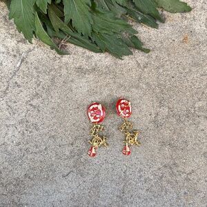 Vintage. Gold Vermeil And Red, JAZZ, French Horn